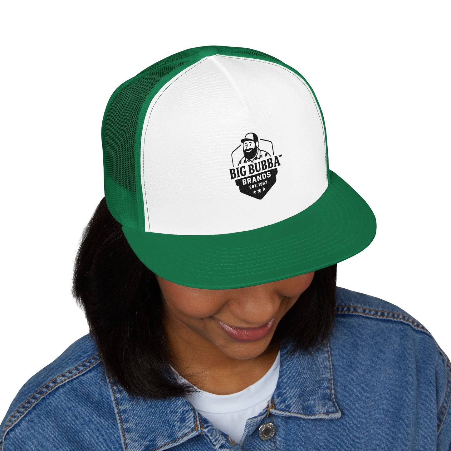 Cool Embroidered 5 Panel Trucker Cap - Big Bubba's Brand, Fashion Accessory, Outdoor Gear, Birthday Gift, Summer Style