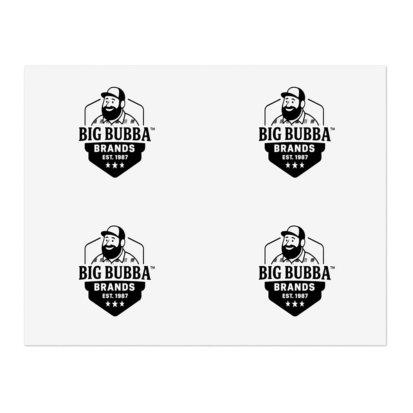 Big Bubba Sticker Sheets - Perfect for Scrapbooking, Journals, Gifts, Home Decor, and More!