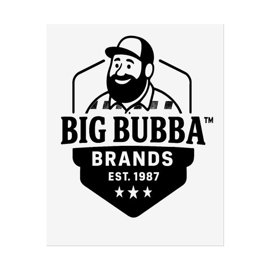 Big Bubba Vintage Rolled Posters, Retro Wall Art, Home Decor, Gift for Him, Barber Shop Decor, Man Cave