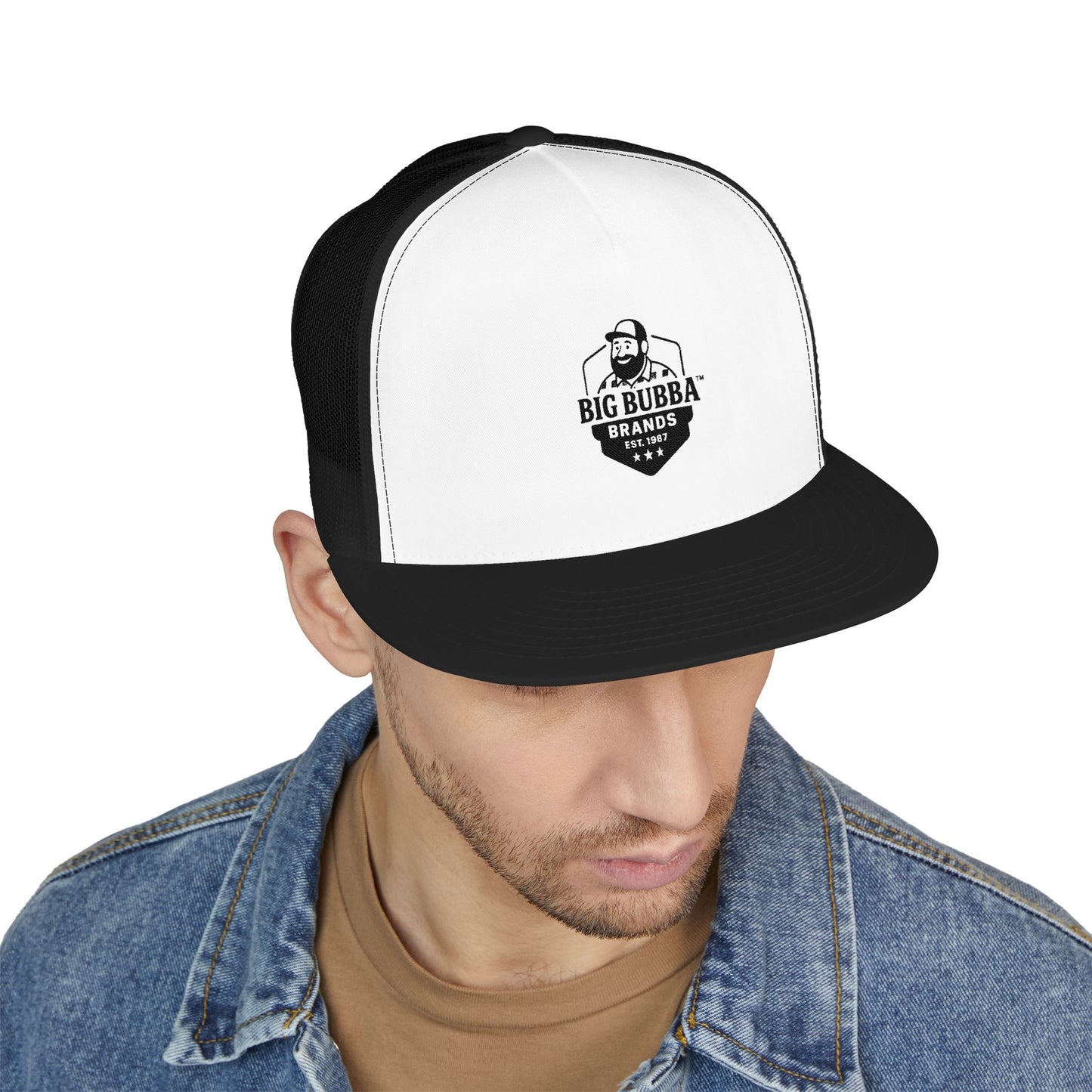 Cool Embroidered 5 Panel Trucker Cap - Big Bubba's Brand, Fashion Accessory, Outdoor Gear, Birthday Gift, Summer Style