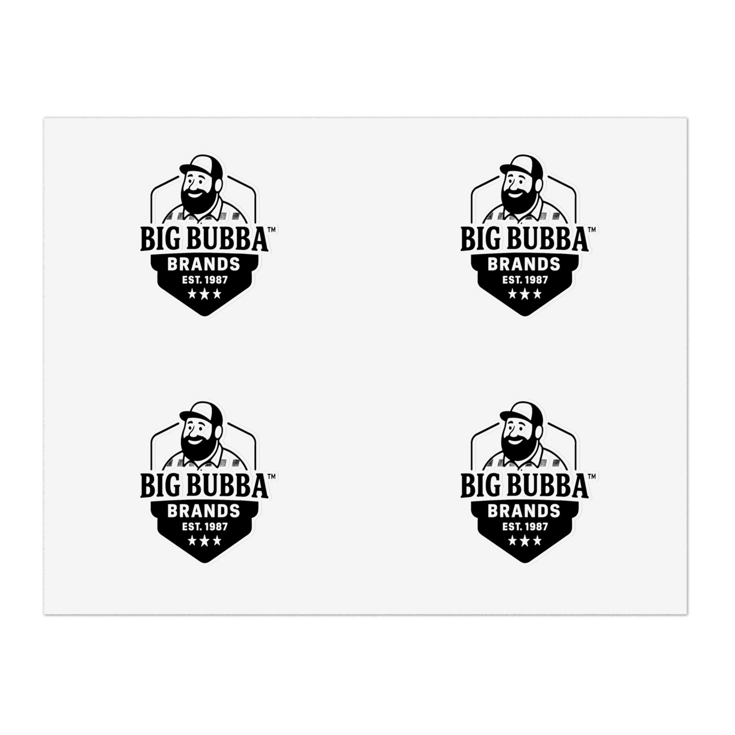 Big Bubba Sticker Sheets - Perfect for Scrapbooking, Journals, Gifts, Home Decor, and More!