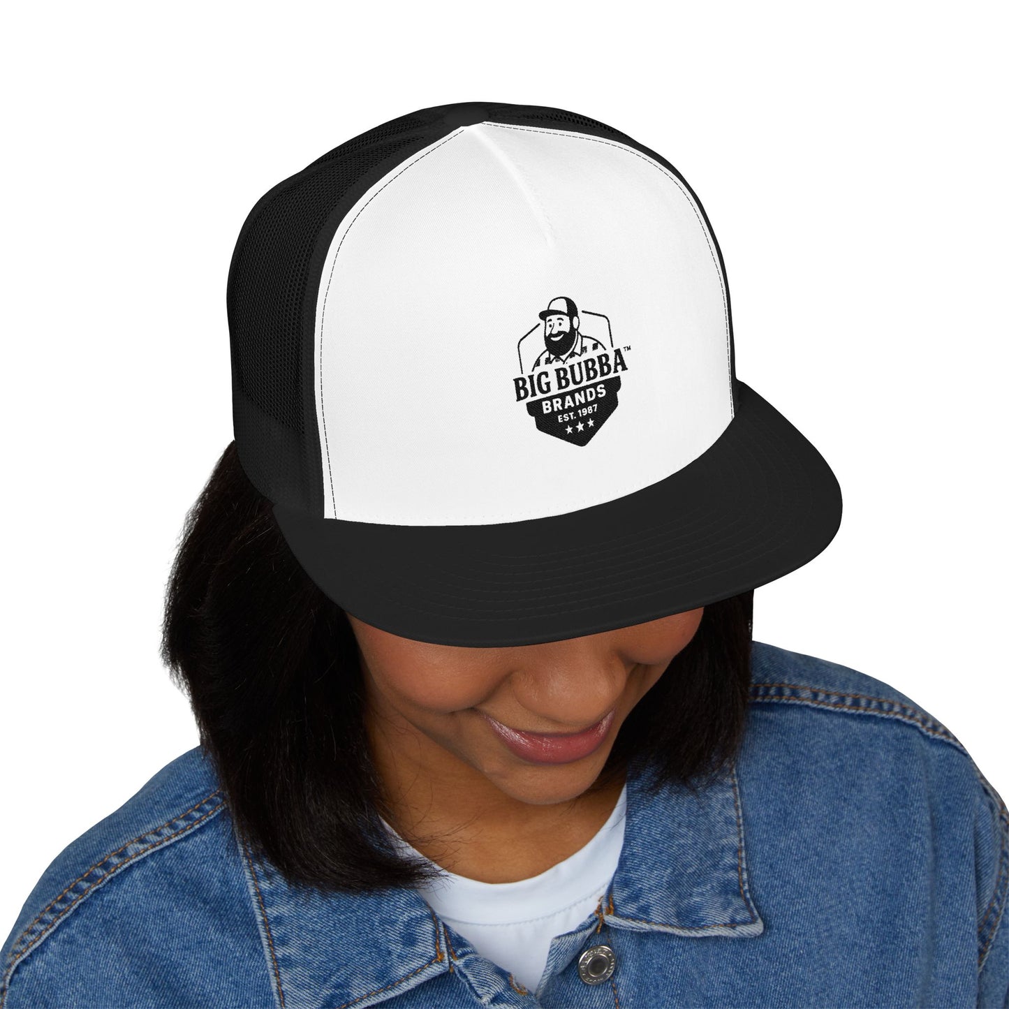 Cool Embroidered 5 Panel Trucker Cap - Big Bubba's Brand, Fashion Accessory, Outdoor Gear, Birthday Gift, Summer Style