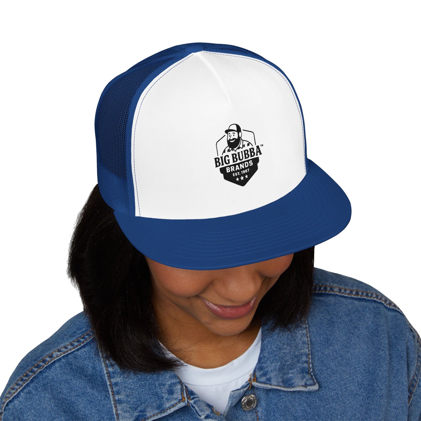 Cool Embroidered 5 Panel Trucker Cap - Big Bubba's Brand, Fashion Accessory, Outdoor Gear, Birthday Gift, Summer Style