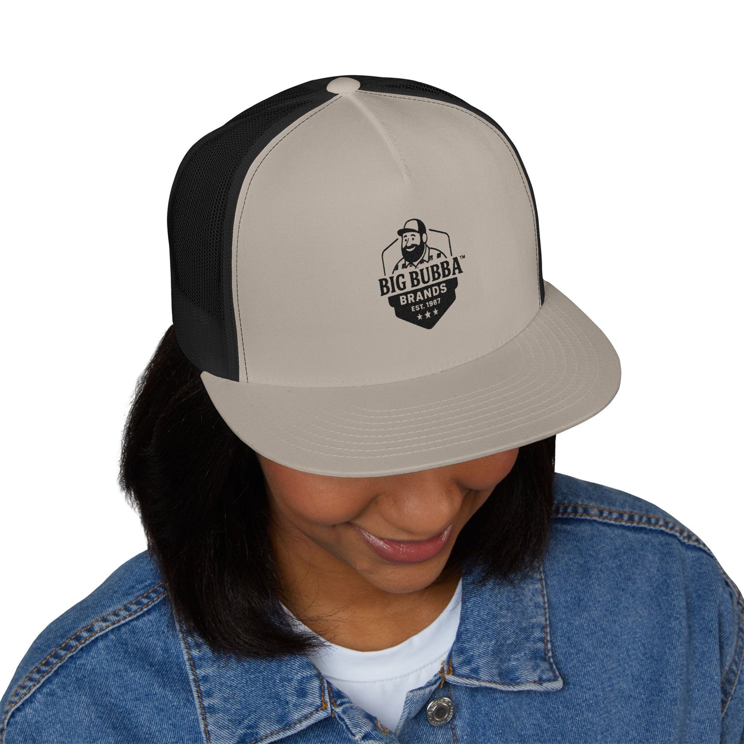 Cool Embroidered 5 Panel Trucker Cap - Big Bubba's Brand, Fashion Accessory, Outdoor Gear, Birthday Gift, Summer Style