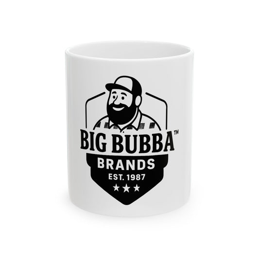 Personalized Big Bubba Ceramic Coffee Mug, Funny Gift, Customizable Beverage Cup, Kitchen Decor, Unique Birthday Present
