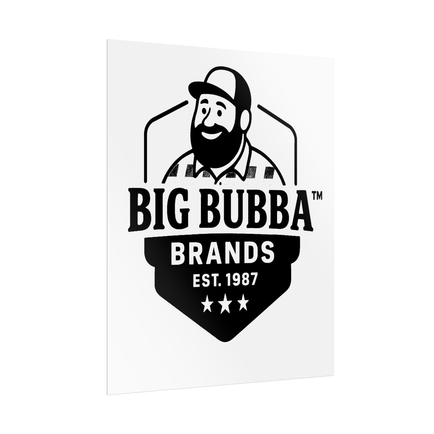 Big Bubba Vintage Rolled Posters, Retro Wall Art, Home Decor, Gift for Him, Barber Shop Decor, Man Cave