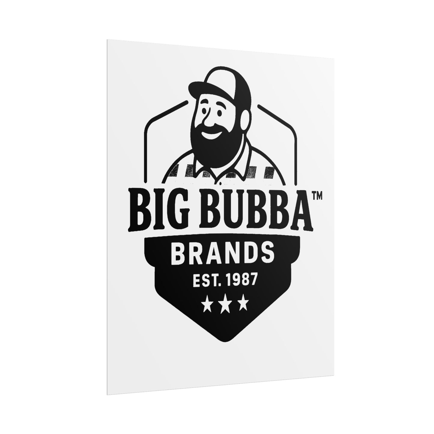 Big Bubba Vintage Rolled Posters, Retro Wall Art, Home Decor, Gift for Him, Barber Shop Decor, Man Cave